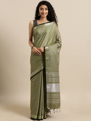 Attractive Stylish Linen Women Sarees