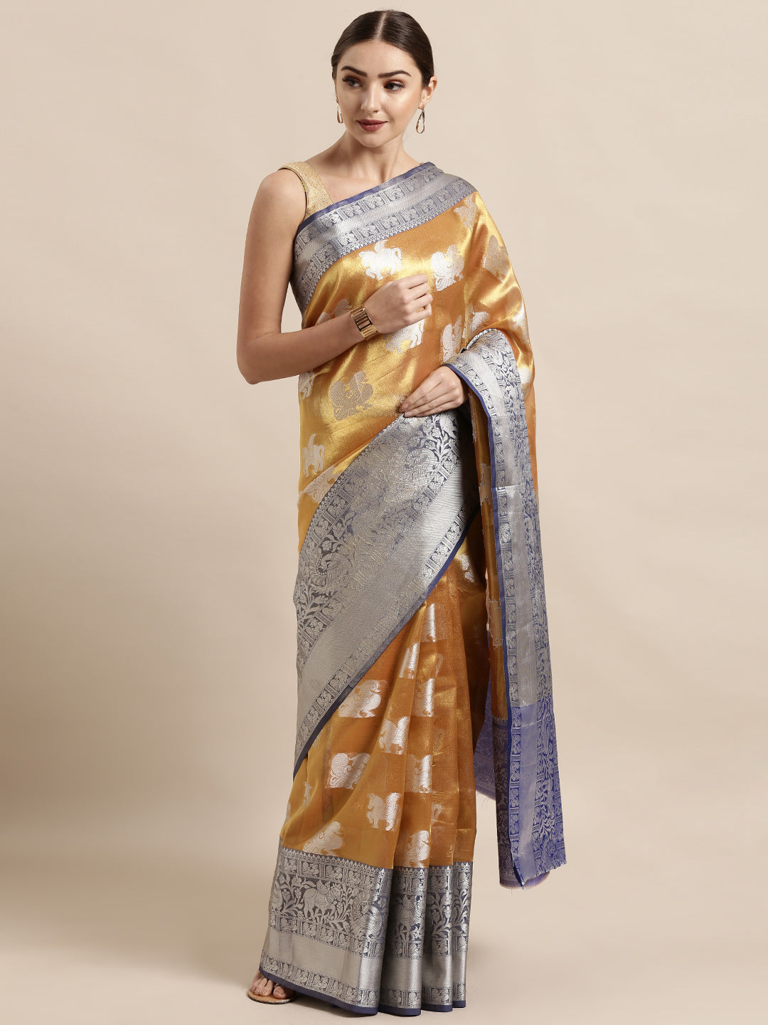 Charvi Attractive Kora Muslin Silk Women's Sarees