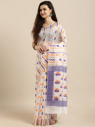 Elite Jamdani Cotton Silk Women's Sarees