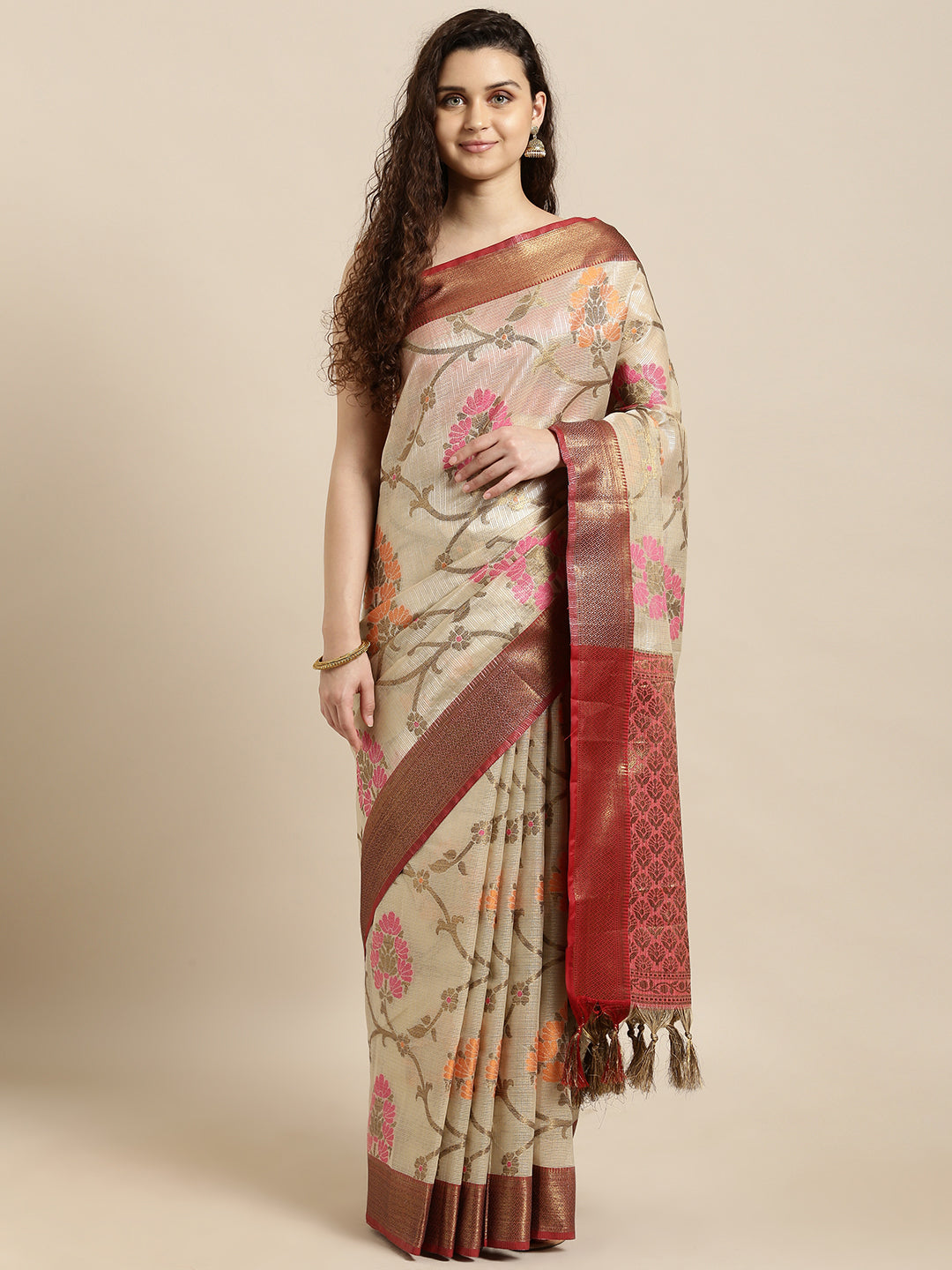 Charvi Attractive Kora Muslin Silk Women's Sarees