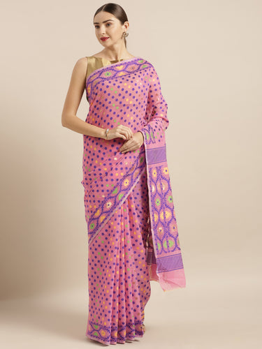 Elite Jamdani Cotton Silk Women's Sarees