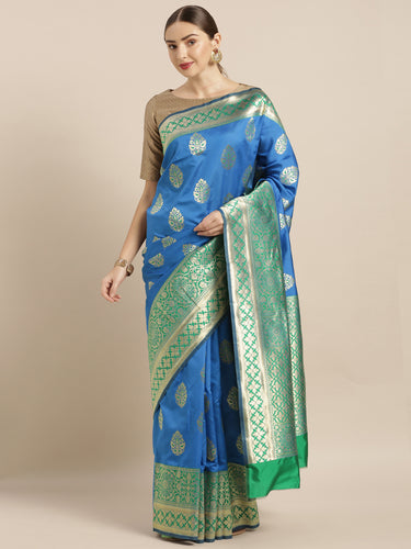 Elegant Meena Work Katan Silk Saree