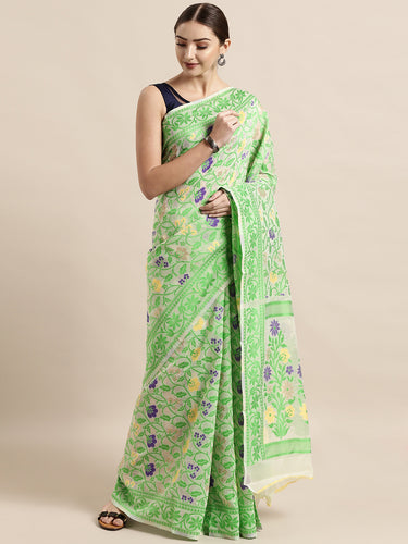 Elite Jamdani Cotton Silk Women's Sarees