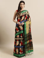 Load image into Gallery viewer, New Attractive Linen Kalamkari Saree