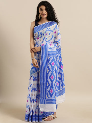 Elite Jamdani Cotton Silk Women's Sarees