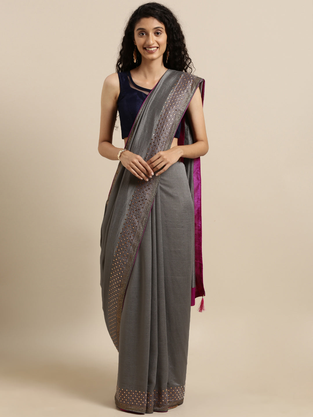 Divine Elegant Vichitra Silk Saree