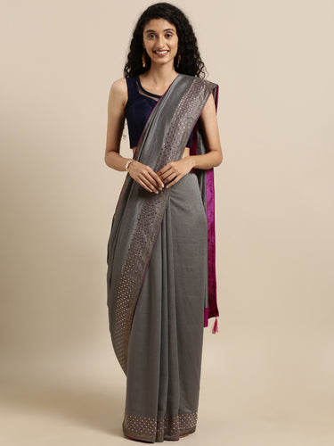 Divine Elegant Vichitra Silk Saree