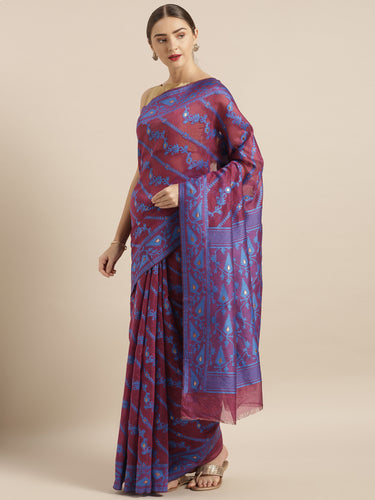 Elite Jamdani Cotton Silk Women's Sarees