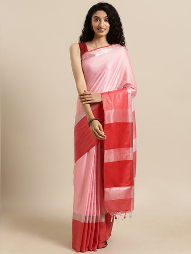 Attractive Stylish Linen Women Sarees