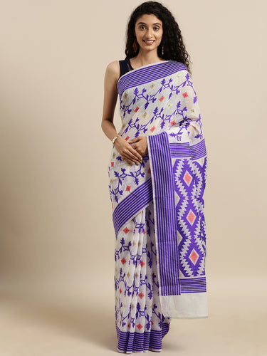 Elite Jamdani Cotton Silk Women's Sarees
