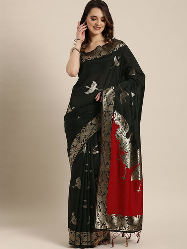 Exclusive Flamingo Designer Banarasi Silk Women's Saree