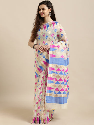 Elite Jamdani Cotton Silk Women's Sarees