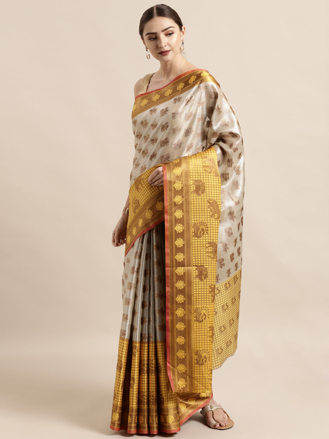 Charvi Attractive Kora Muslin Silk Women's Sarees