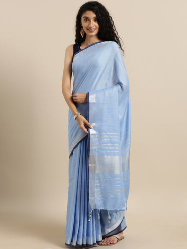 Attractive Stylish Linen Women Sarees