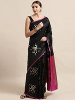 Load image into Gallery viewer, Stylish Shona Chandi Bandhej Banarasi Silk Saree