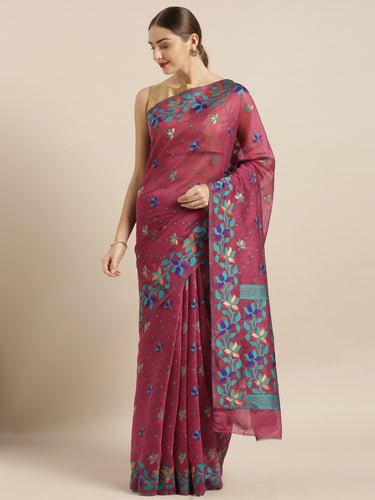 Elite Jamdani Cotton Silk Women's Sarees