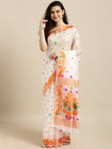 Elite Jamdani Cotton Silk Women's Sarees