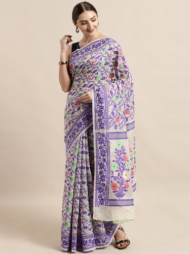 Elite Jamdani Cotton Silk Women's Sarees