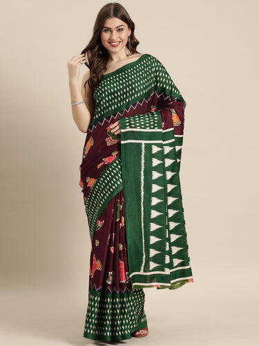 New Attractive Linen Chanderi Women's Saree