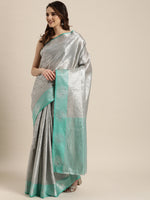 Load image into Gallery viewer, Charvi Attractive Kora Muslin Silk Women&#39;s Sarees