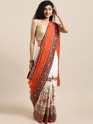 New Hit Bandhej Print Georgette Kachi Saree