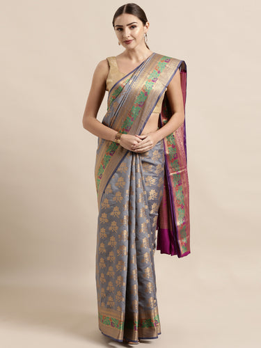 Latest Trendy Banarasi Soft Silk Women's Sarees