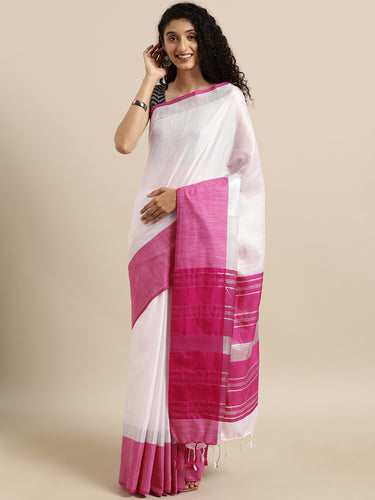 Attractive Stylish Linen Women Sarees