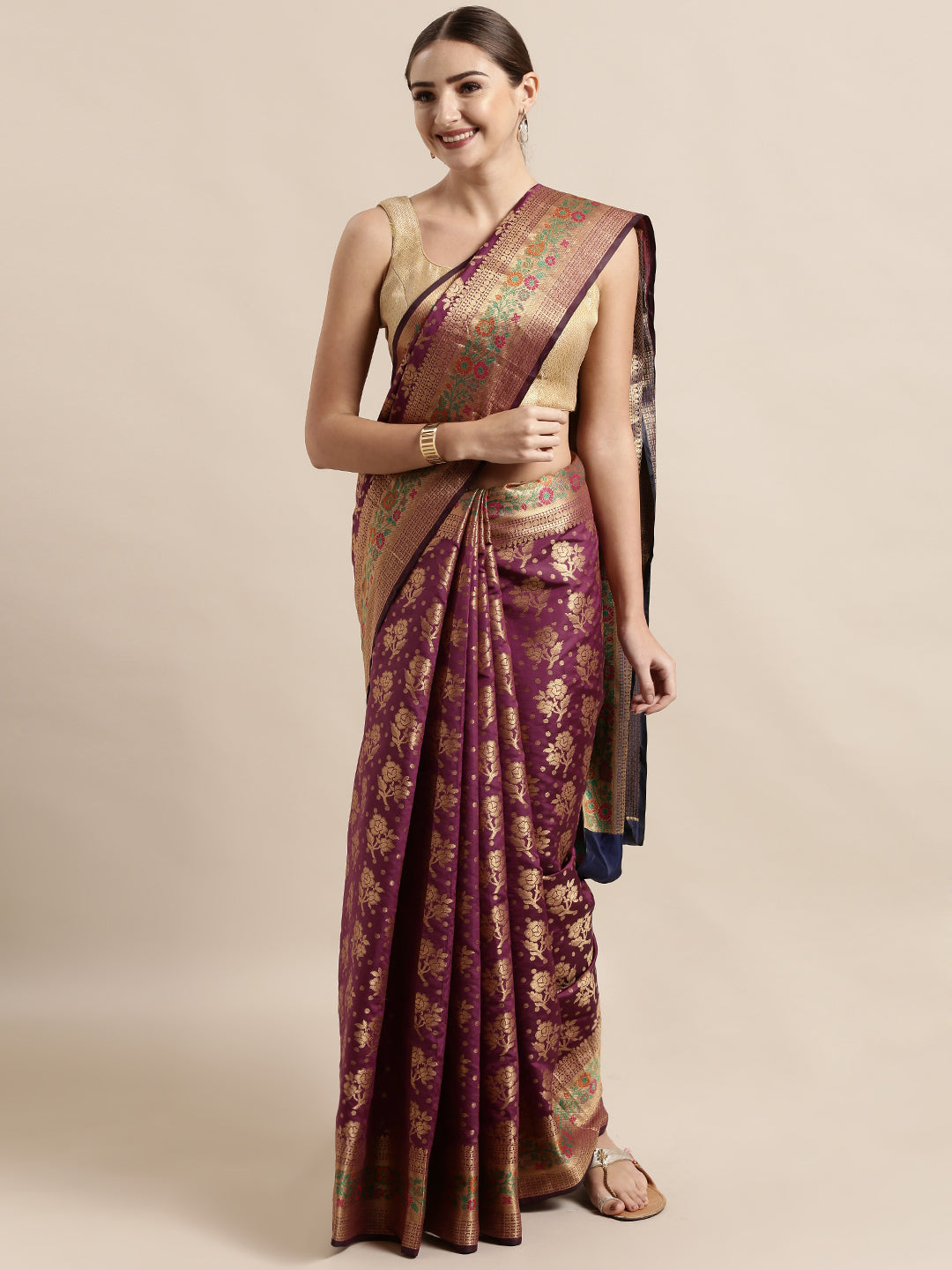 Latest Trendy Banarasi Soft Silk Women's Sarees