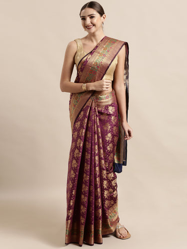 Latest Trendy Banarasi Soft Silk Women's Sarees