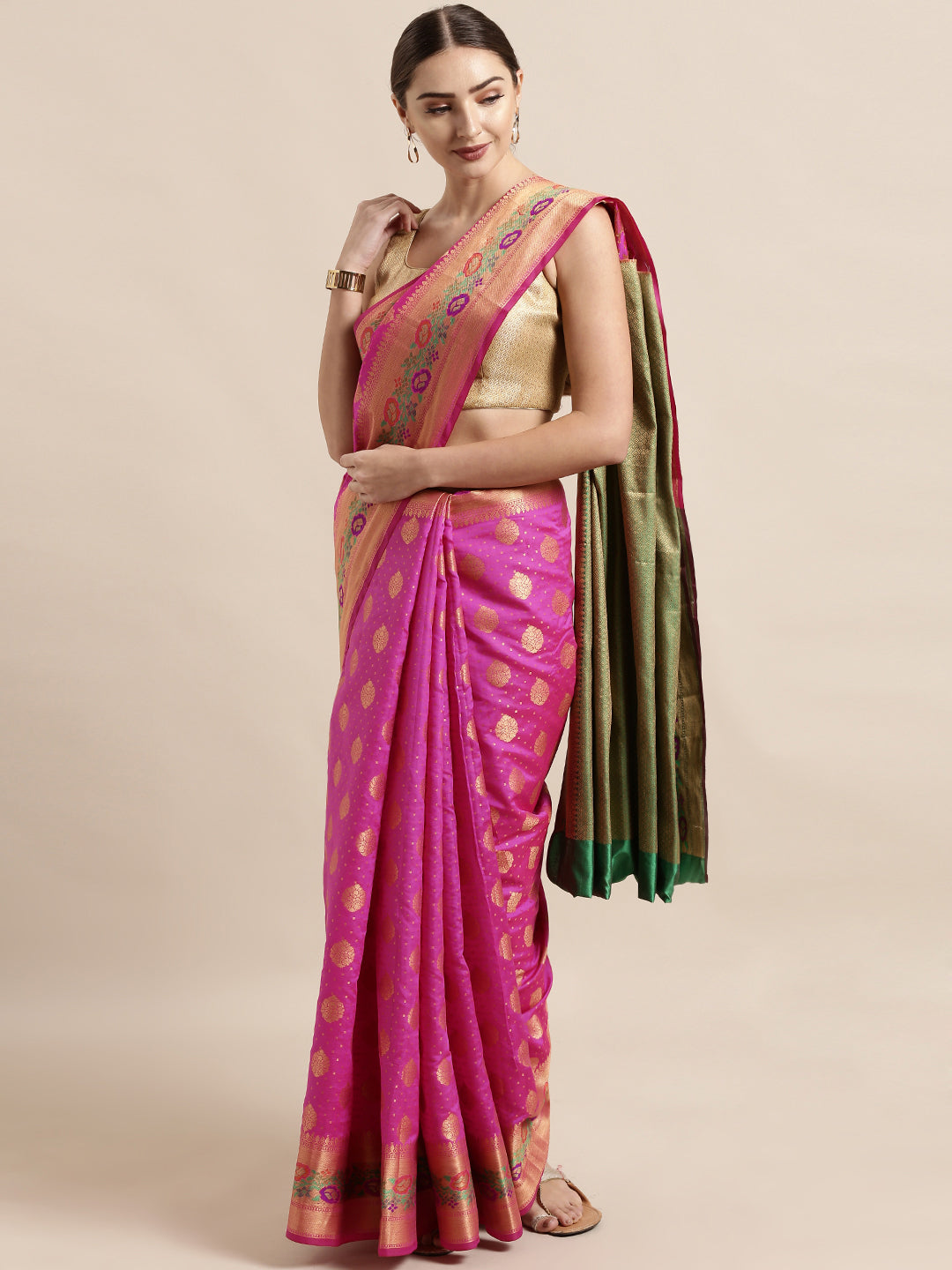 Latest Trendy Banarasi Soft Silk Women's Sarees