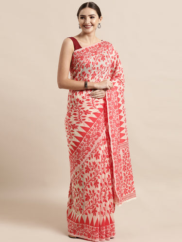 Elite Jamdani Cotton Silk Women's Sarees