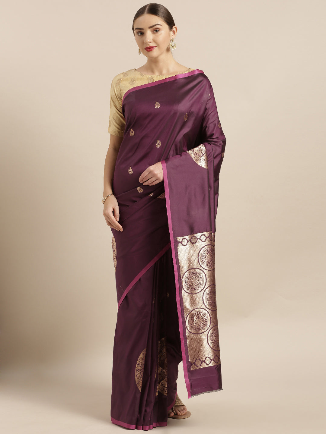 Trendy Attractive Kanchi Style Banarsi Silk Women's Saree