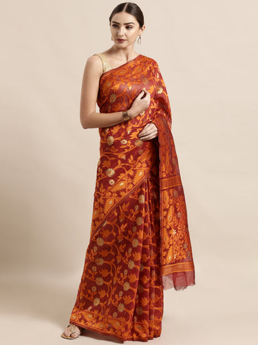 Elite Jamdani Cotton Silk Women's Sarees