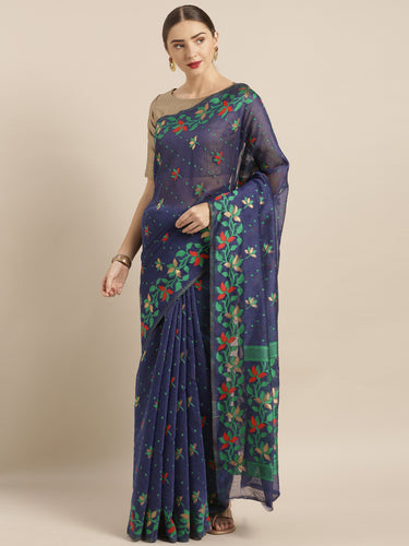 Elite Jamdani Cotton Silk Women's Sarees