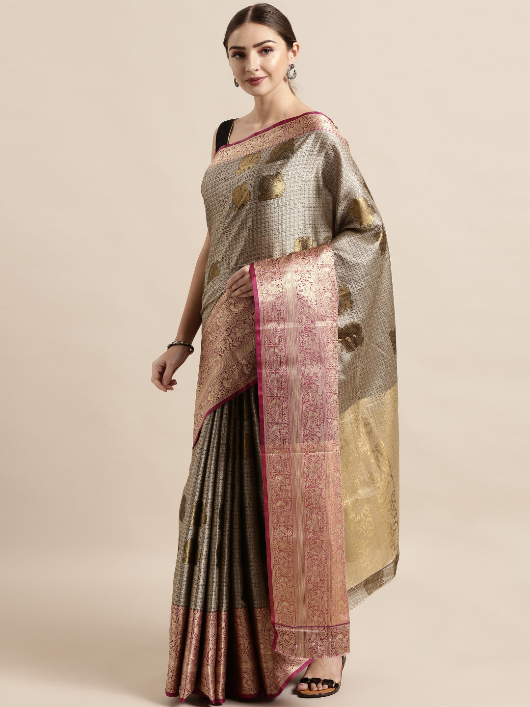 Charvi Attractive Kora Muslin Silk Women's Sarees