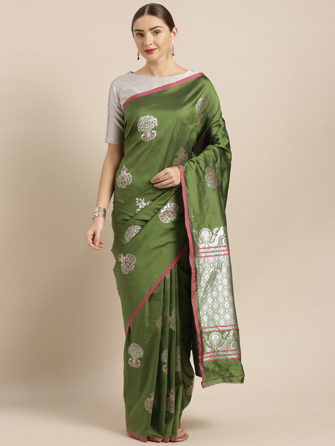 Trendy Banarasi Silk Women's Saree