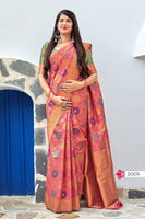 Load image into Gallery viewer, Banarasi Soft Silk Saree