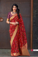 Load image into Gallery viewer, Modern Banarasi Silk Saree