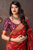 Load image into Gallery viewer, Modern Banarasi Silk Saree