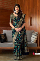 Load image into Gallery viewer, Modern Banarasi Silk Saree