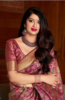 Load image into Gallery viewer, Modern Banarasi Silk Saree