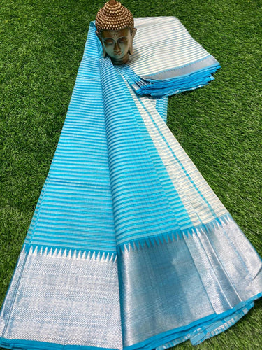 MANGALAGIRI PATTU TEMPLE BORDER DORIA SAREE