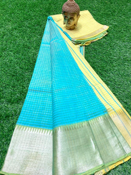 MANGALAGIRI PATTU TEMPLE BORDER DORIA SAREE