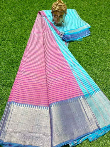 MANGALAGIRI PATTU TEMPLE BORDER DORIA SAREE