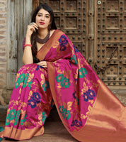 Load image into Gallery viewer, Banarasi Soft Silk Saree