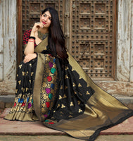 Load image into Gallery viewer, Banarasi Soft Silk Saree