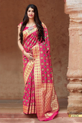 Banarasi Patola Soft Silk Saree
