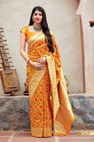 Load image into Gallery viewer, Banarasi Patola Soft Silk Saree