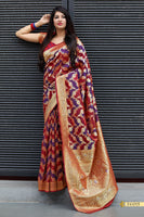 Load image into Gallery viewer, Banarasi Satin Silk Saree