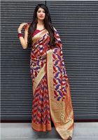 Load image into Gallery viewer, Banarasi Satin Silk Saree